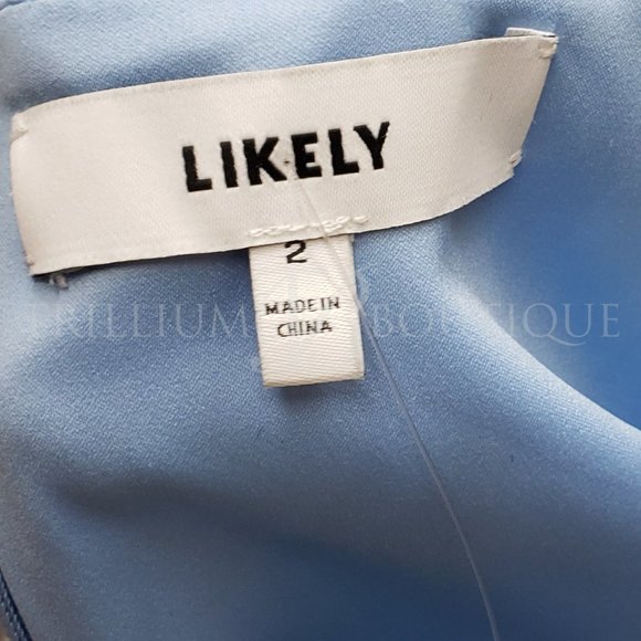 LIKELY Lana Floral Dress Periwinkle Blue/Multi, 2 NWT - Picture 6 of 7